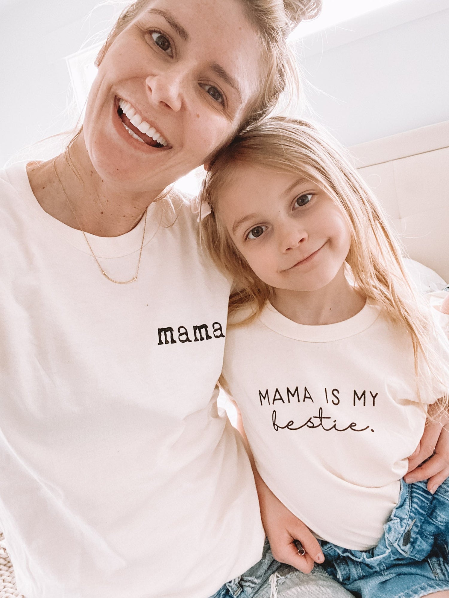 Mama Is My Bestie - Organic Cotton Kids Graphic Tee - Tenth &amp; Pine - Short Sleeve Tee - 18 - 24M