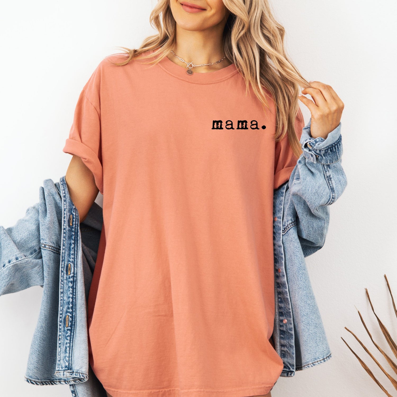 Mama T-shirt | Adult Short Sleeve Tee - Tenth &amp; Pine - Adult Tshirt - S - Terracotta