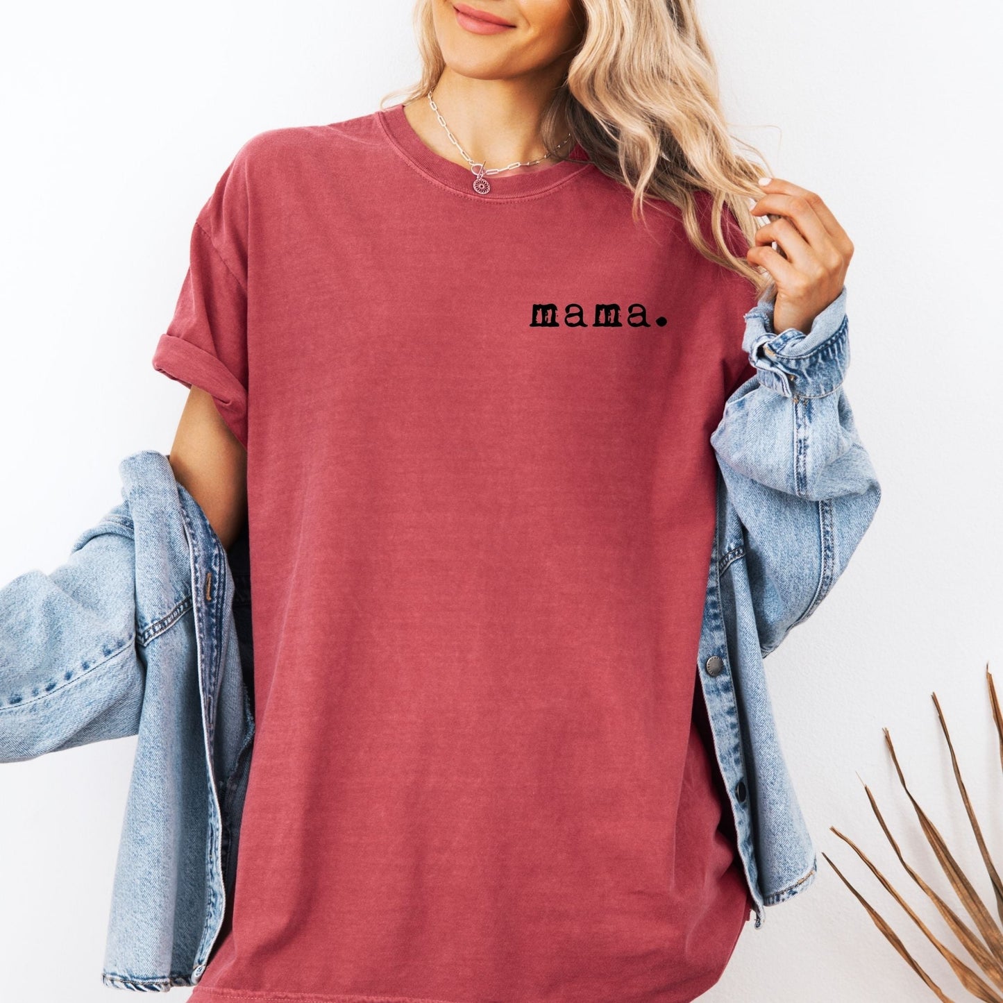 Mama T-shirt | Adult Short Sleeve Tee - Tenth & Pine - Adult Tshirt - S - Brick