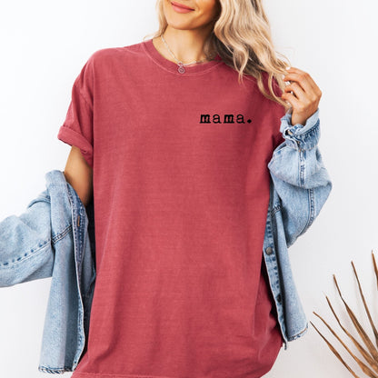 Mama T-shirt | Adult Short Sleeve Tee - Tenth & Pine - Adult Tshirt - S - Brick