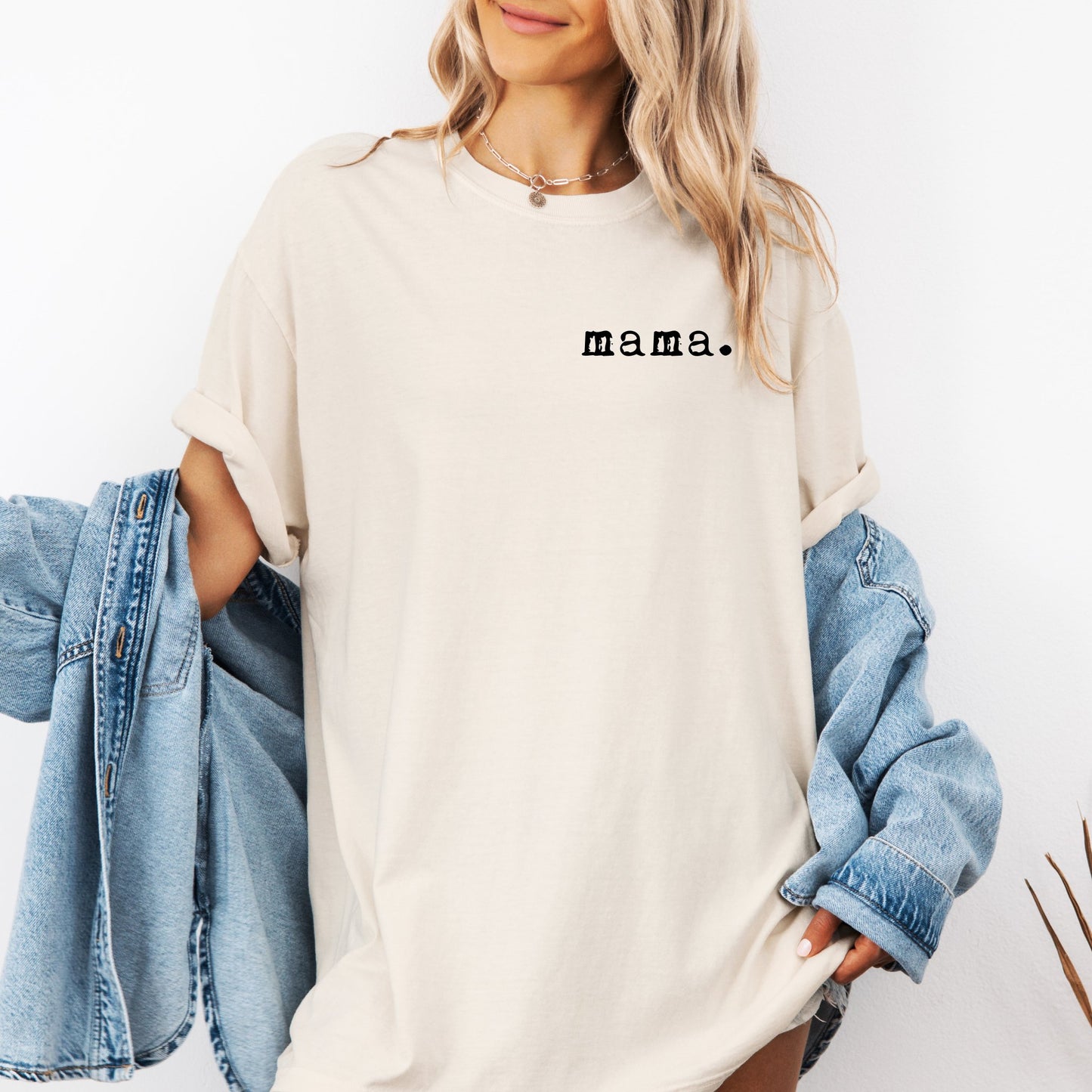 Mama T-shirt | Adult Short Sleeve Tee - Tenth & Pine - Adult Tshirt - S - Ivory