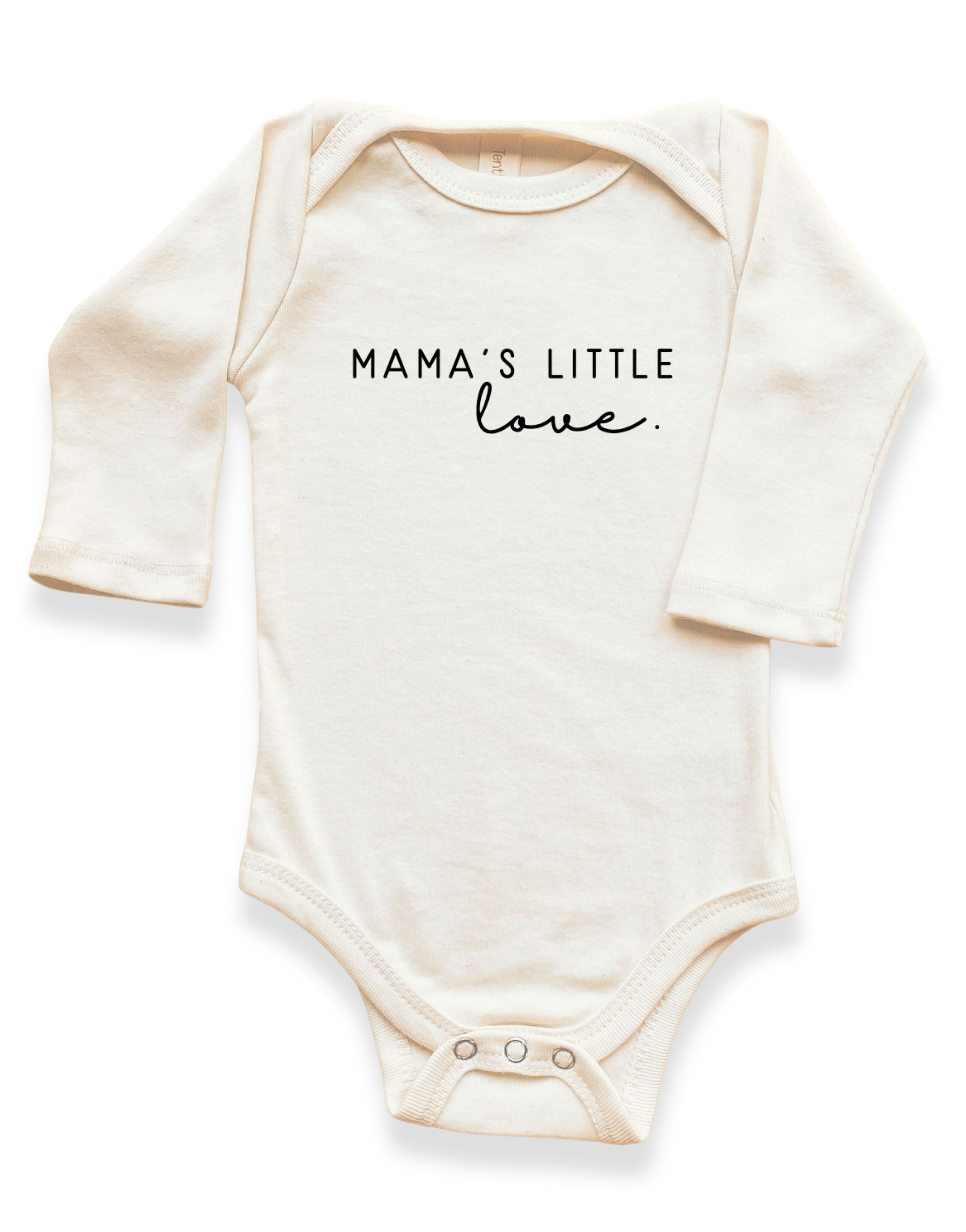 organic cotton baby onesie with &