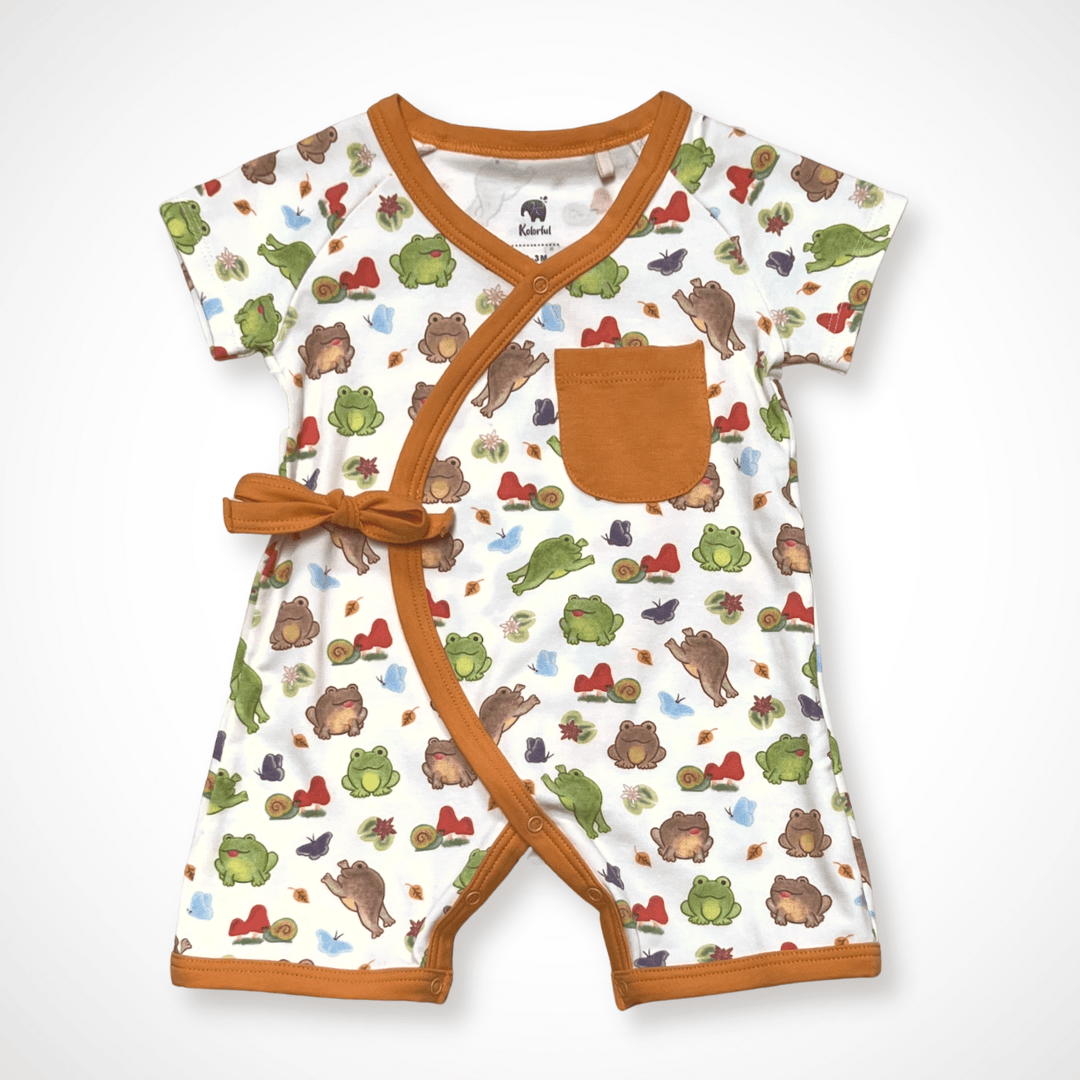 Meadow Kimono Shorty | Organic Pima Cotton - Tenth &amp; Pine - Summer Outfits - 0 - 3M - Kolorful