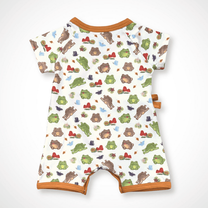 Meadow Kimono Shorty | Organic Pima Cotton - Tenth &amp; Pine - Summer Outfits - 0 - 3M - Kolorful