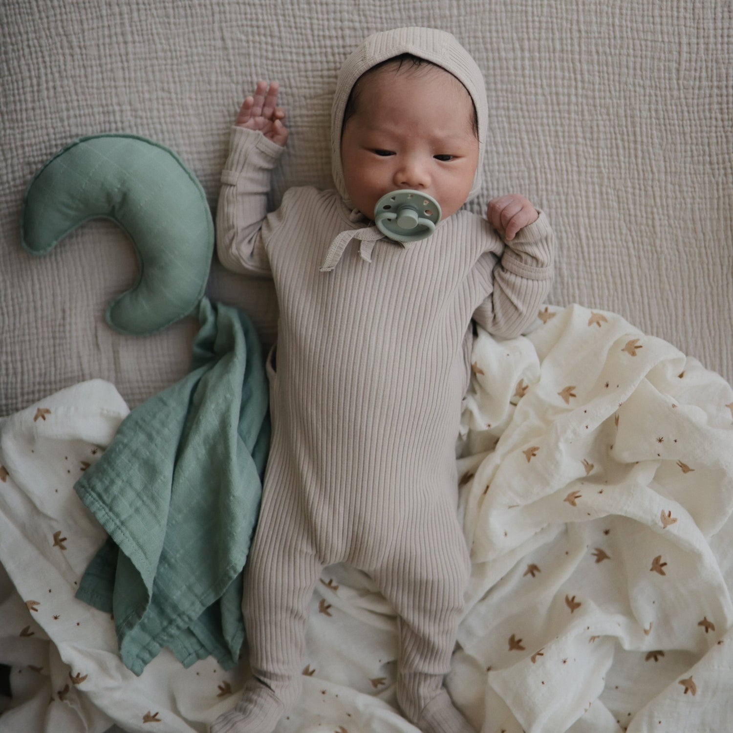 Moon Lovey Blanket - Tenth &amp; Pine - blankets - Blush