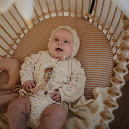 Moon Lovey Blanket - Tenth &amp; Pine - blankets - Blush