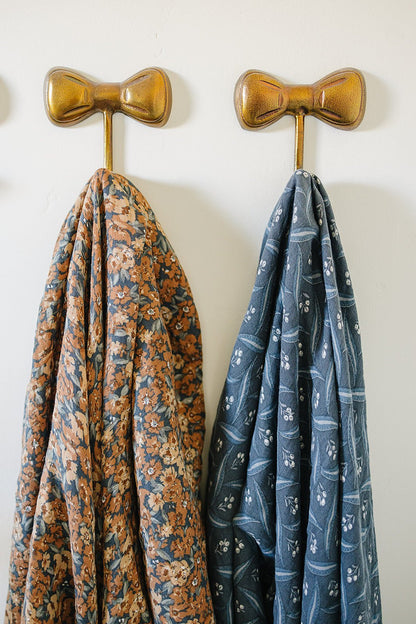 Navy Berry Muslin Swaddle Blanket - Tenth &amp; Pine - 