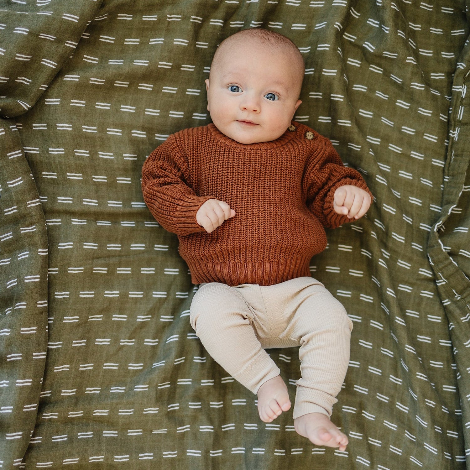 Oatmeal Organic Leggings - Tenth &amp; Pine - Leggings - 0 - 3 - Mebie Baby