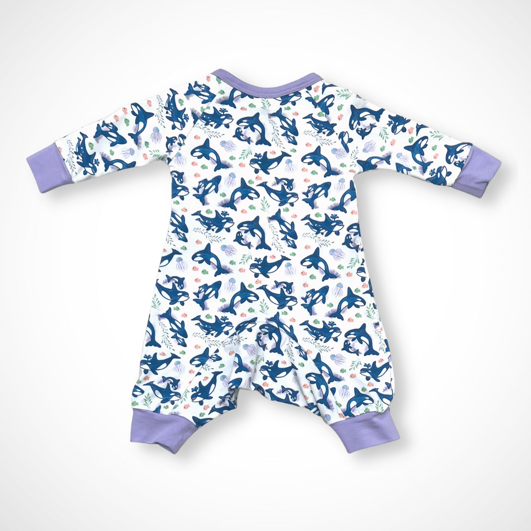 Orca Kimono | Organic Pima Cotton - Tenth &amp; Pine - Winter Outfits - 0 - 3M - Kolorful