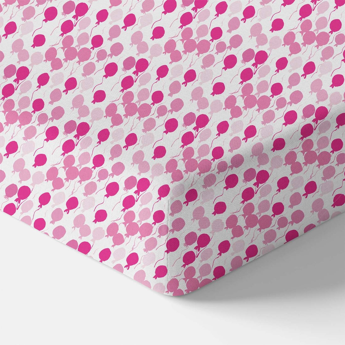 Organic Crib Sheet - Pink Balloons - Tenth &amp; Pine - Crib Sheets - 