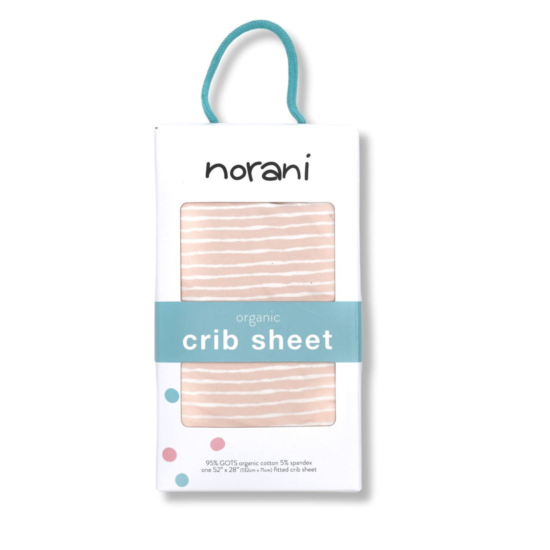 Organic Crib Sheet - Pink Stripes - Tenth &amp; Pine - Crib Sheets - 