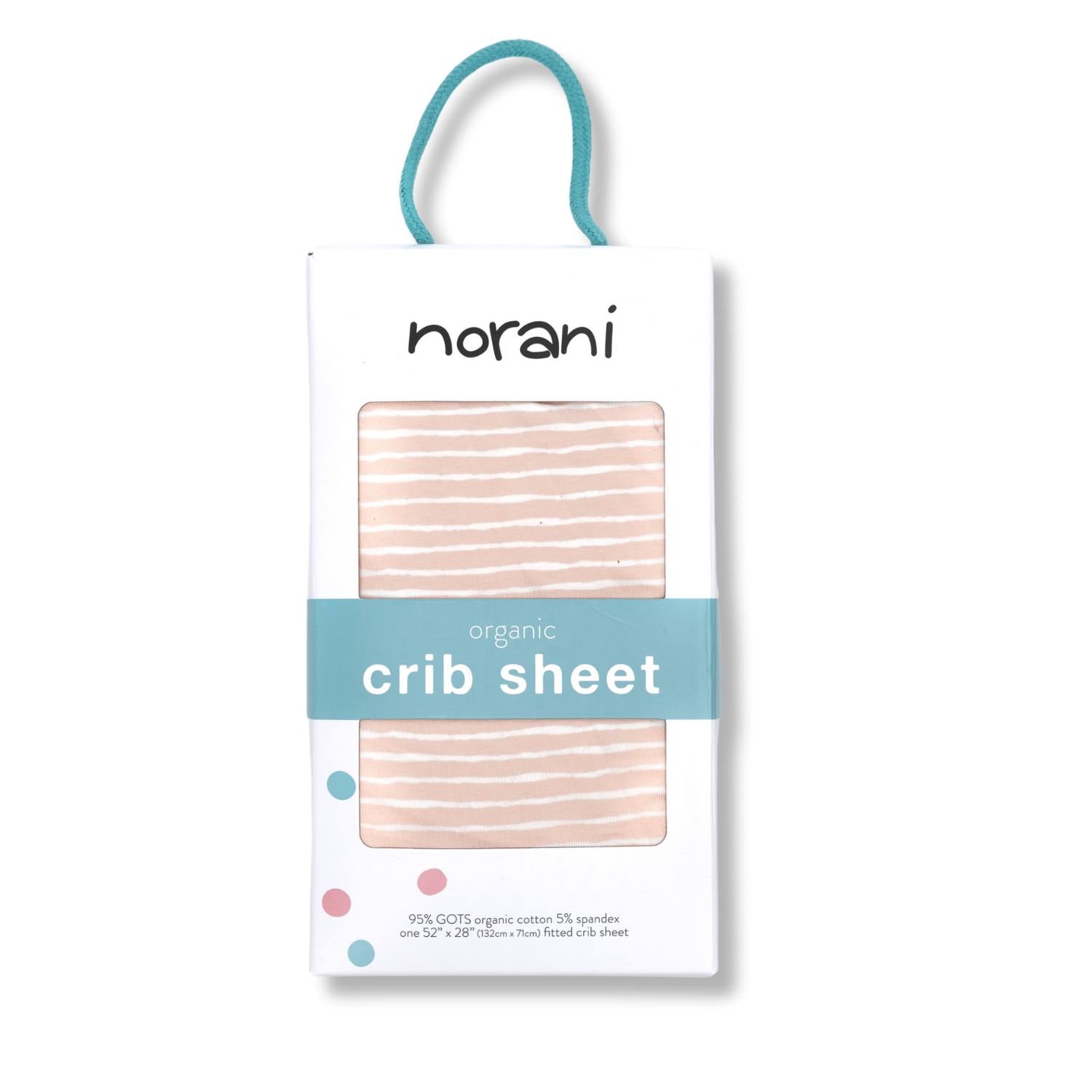 Organic Crib Sheet - Pink Stripes - Tenth & Pine - Crib Sheets - 