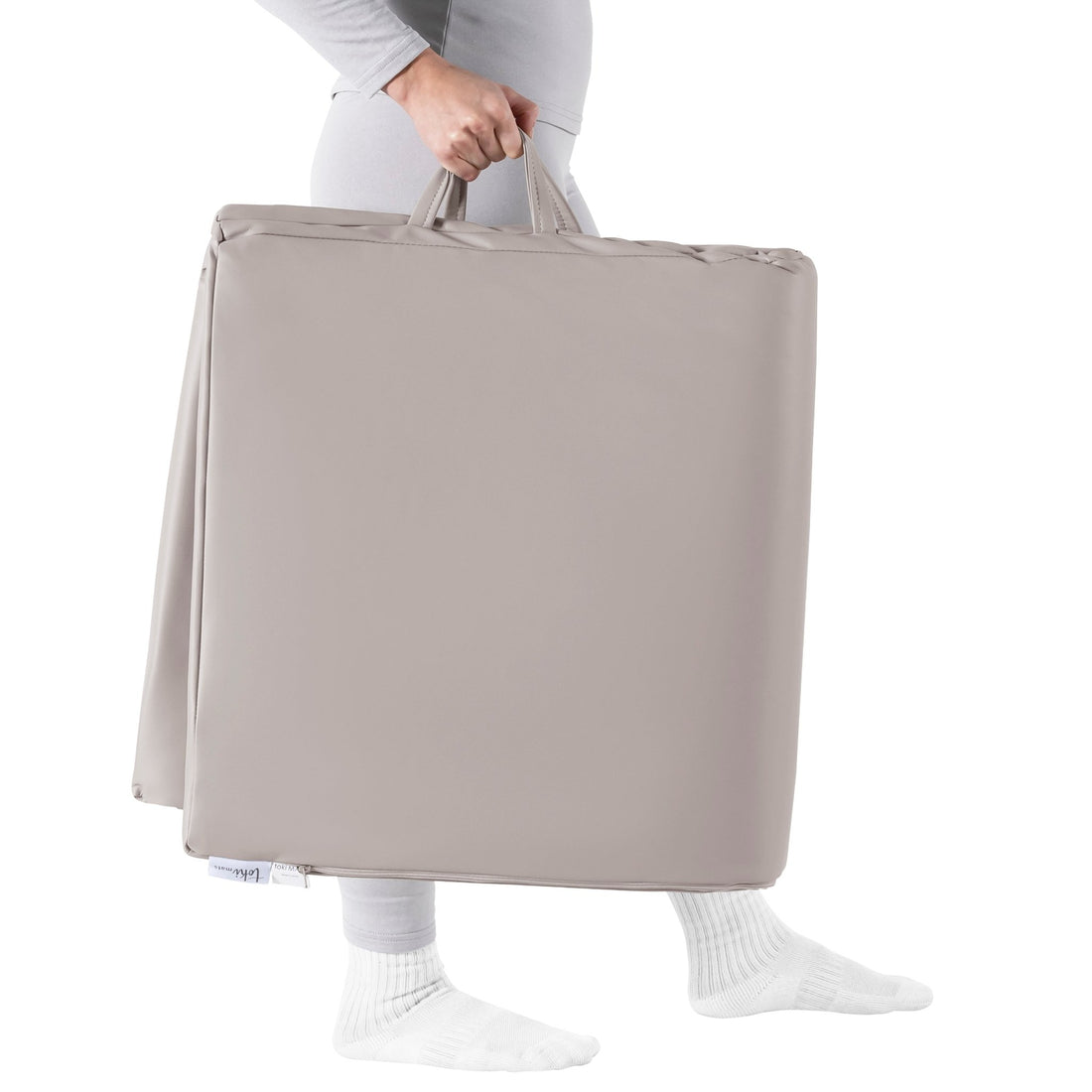 Pebble Vegan Leather Mat - Tenth &amp; Pine - Vegan Leather Padded Mat - Standard