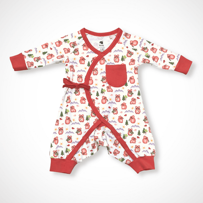 Pika Kimono | Organic Pima Cotton - Tenth &amp; Pine - Winter Outfits - 0 - 3M - Kolorful