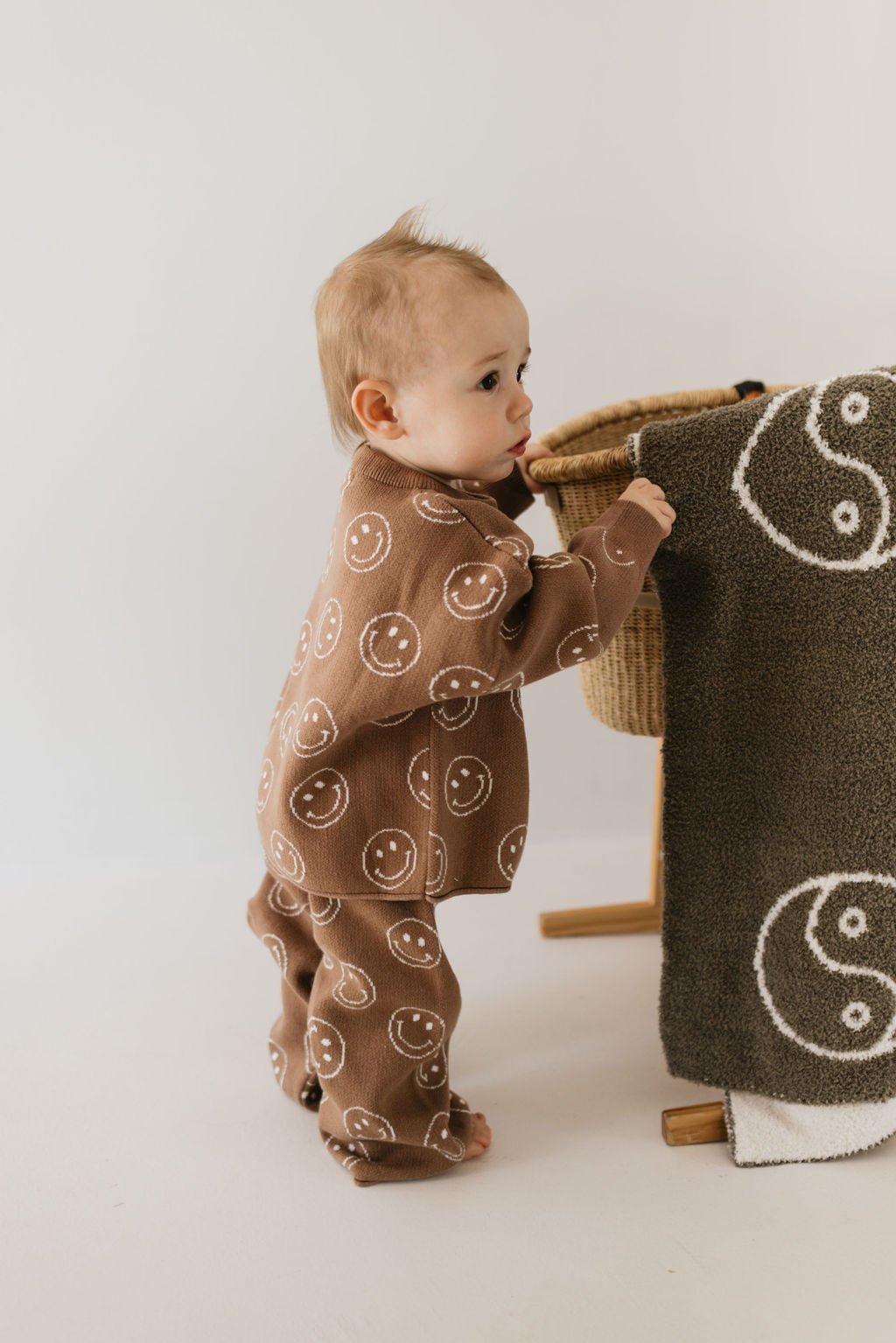 Plush Blanket | Sage Yin Yang - Tenth &amp; Pine - Plush Blanket - Baby (45x45)