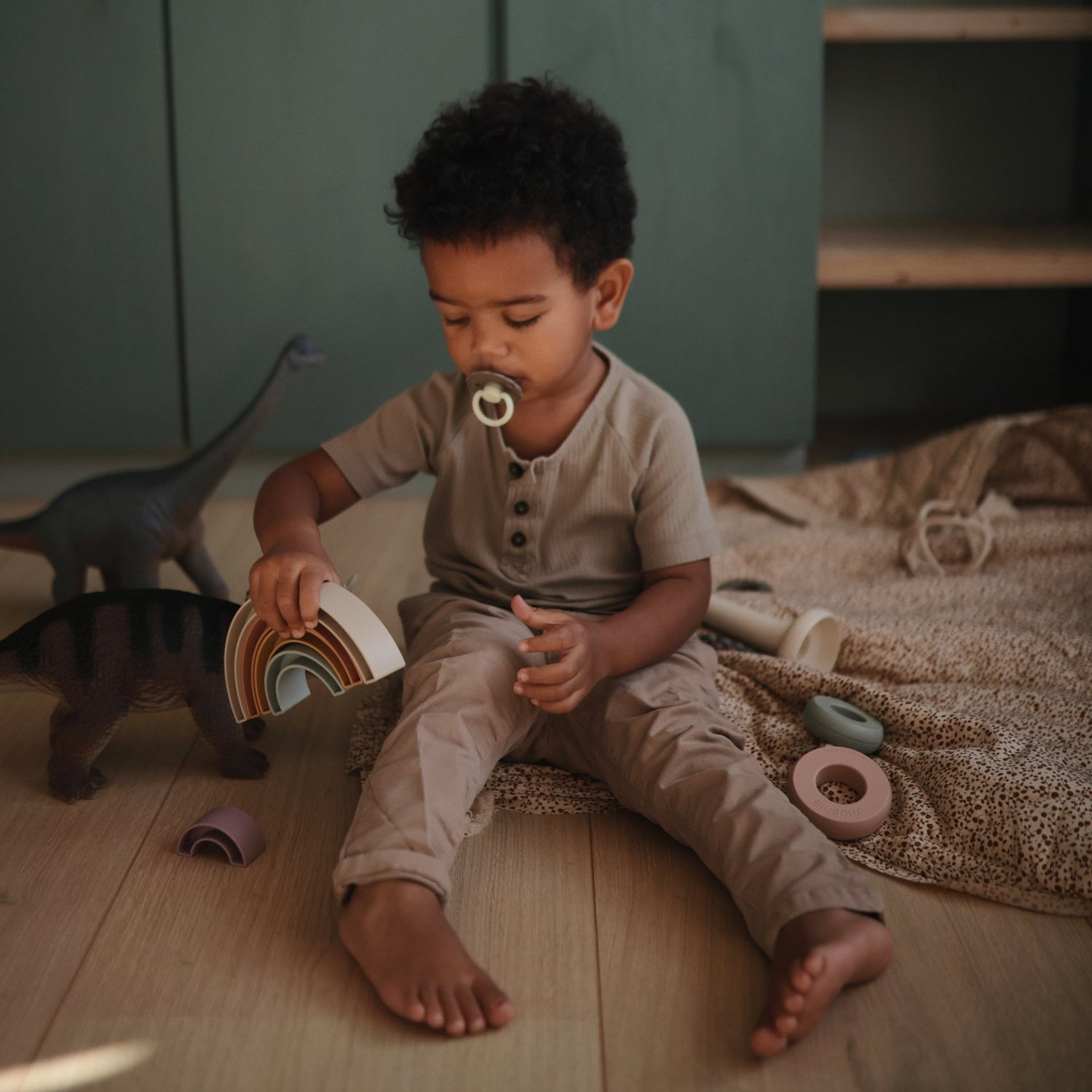 Rainbow Stacker Toy - Tenth &amp; Pine - toys - Sol