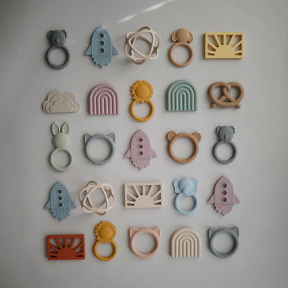 Rainbow Teether - Tenth &amp; Pine - teether - Shifting Sand