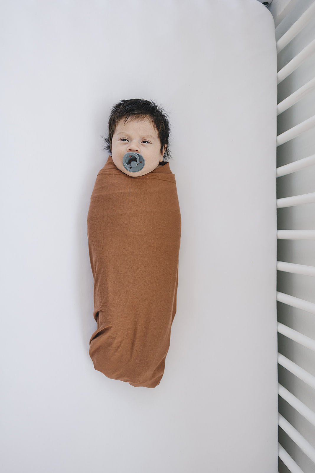 Rust Bamboo Stretch Swaddle - Tenth &amp; Pine - 