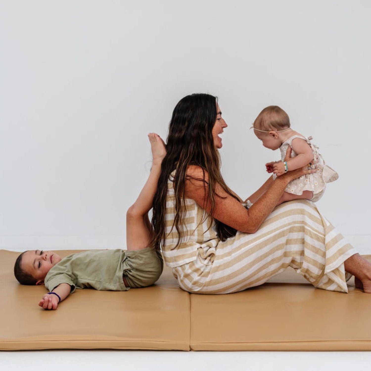 Sand Vegan Leather Mat - Tenth &amp; Pine - Vegan Leather Padded Mat - Epic