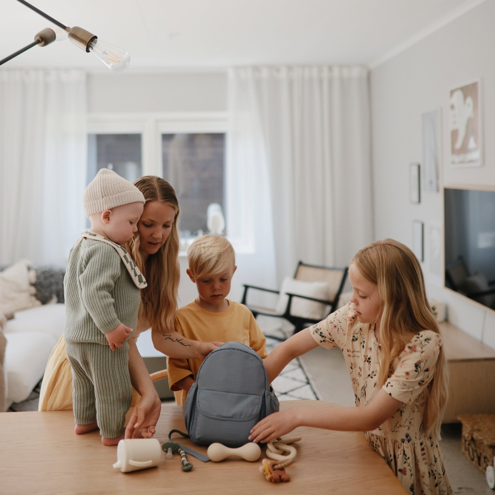 Silicone Pacifier Clip | Luna - Tenth &amp; Pine - Pacifier Clip - Faux Wood