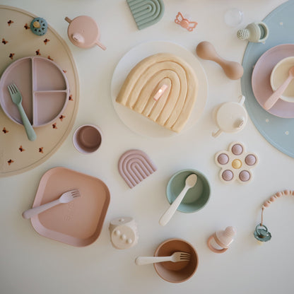 Silicone Pacifier Clip | Luna - Tenth &amp; Pine - Pacifier Clip - Faux Wood