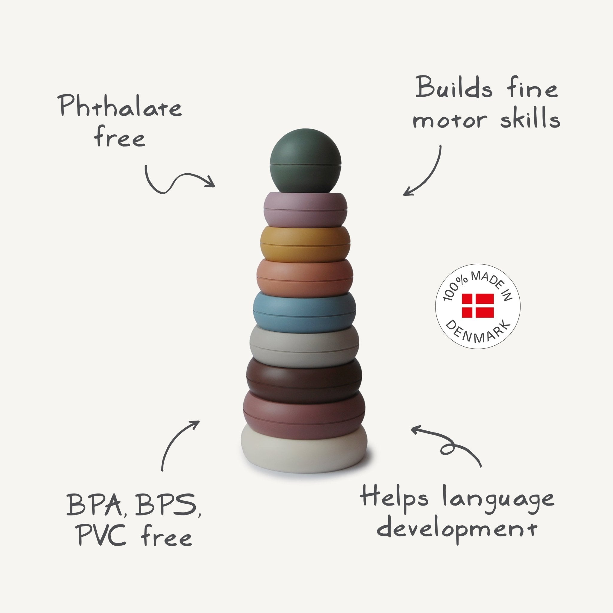 Stacking Rings Toy - Tenth &amp; Pine - toys - Original