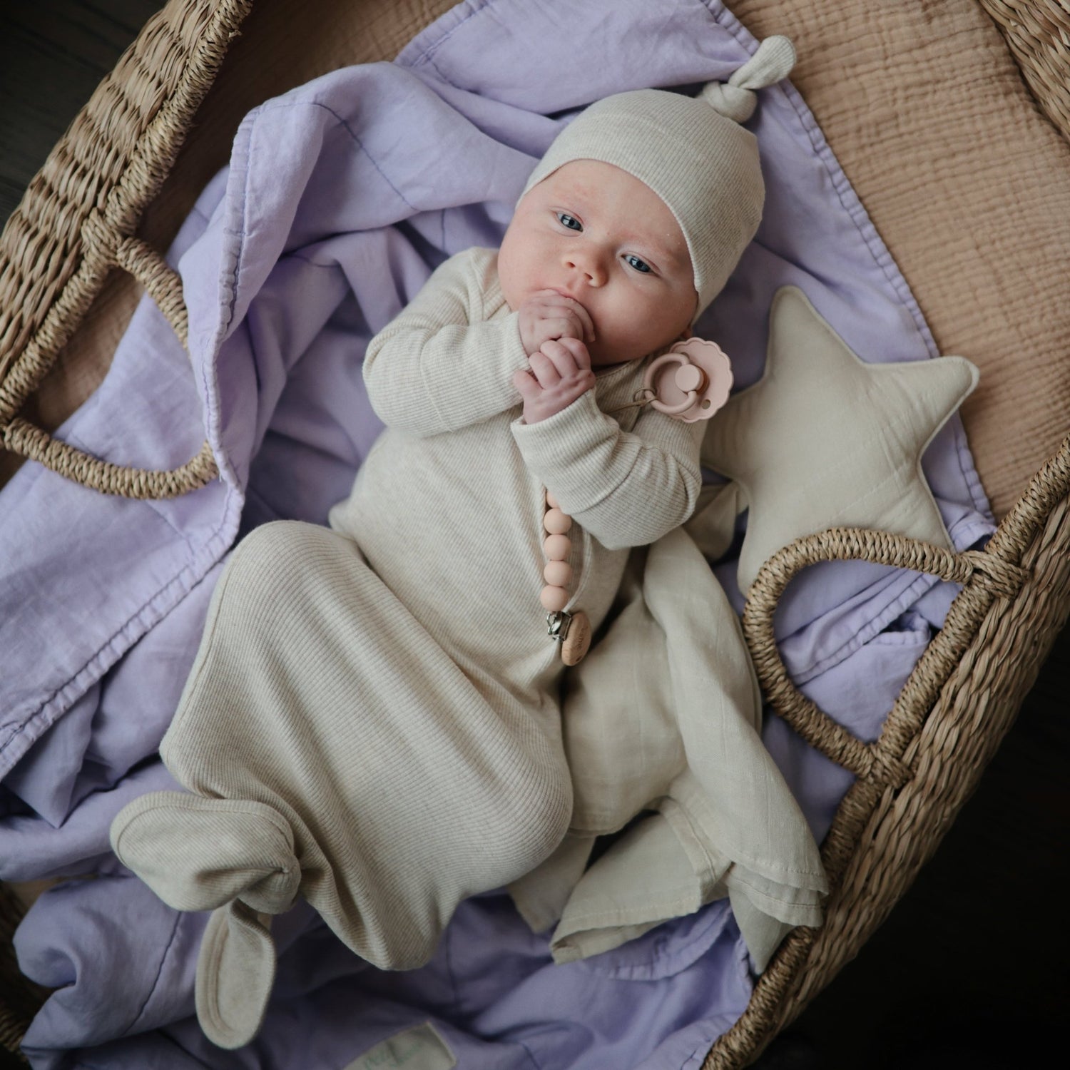 Star Lovey Blanket - Tenth &amp; Pine - Blanket - Fog