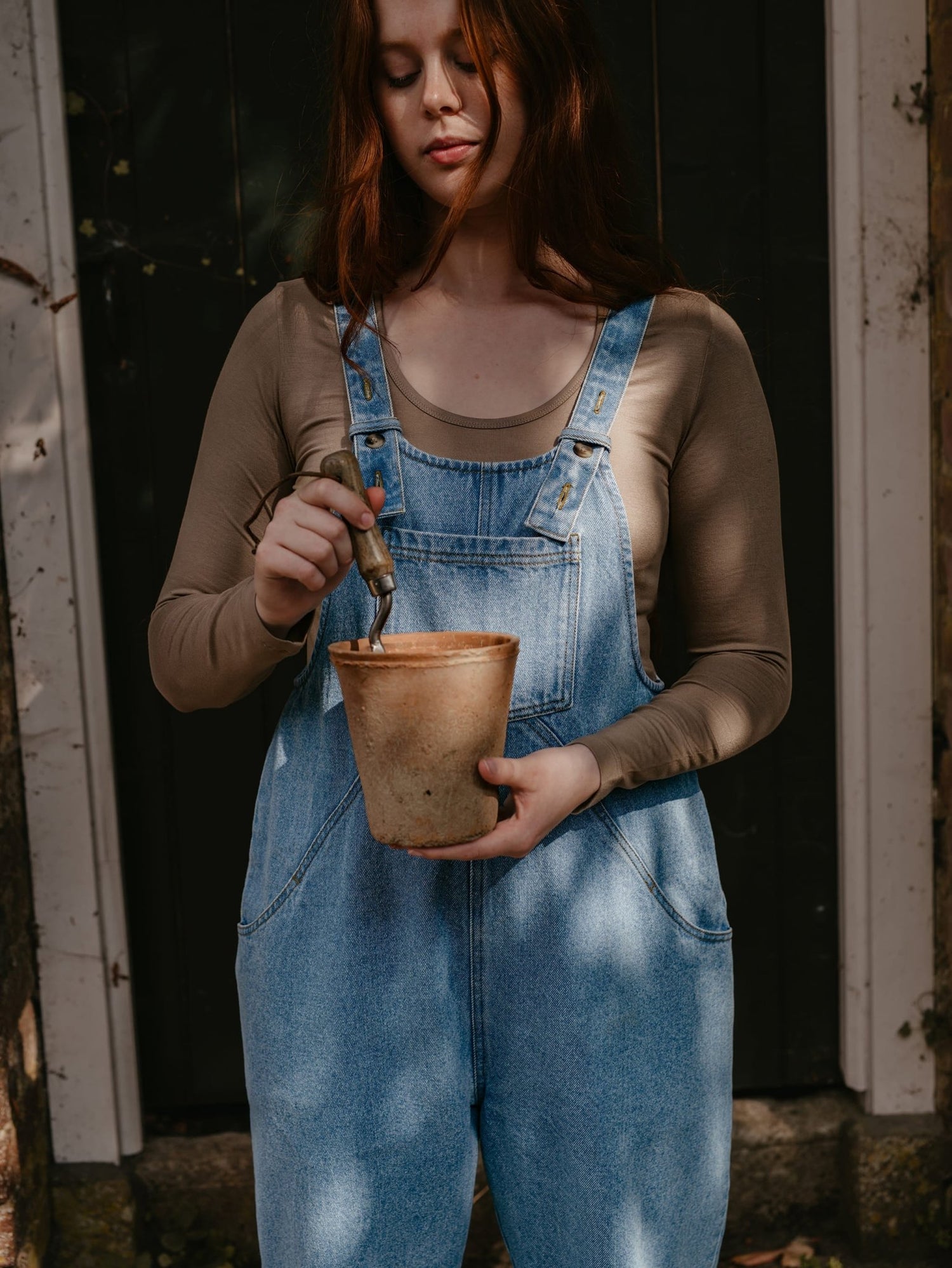 The Oversized Denim Dungaree - Women&