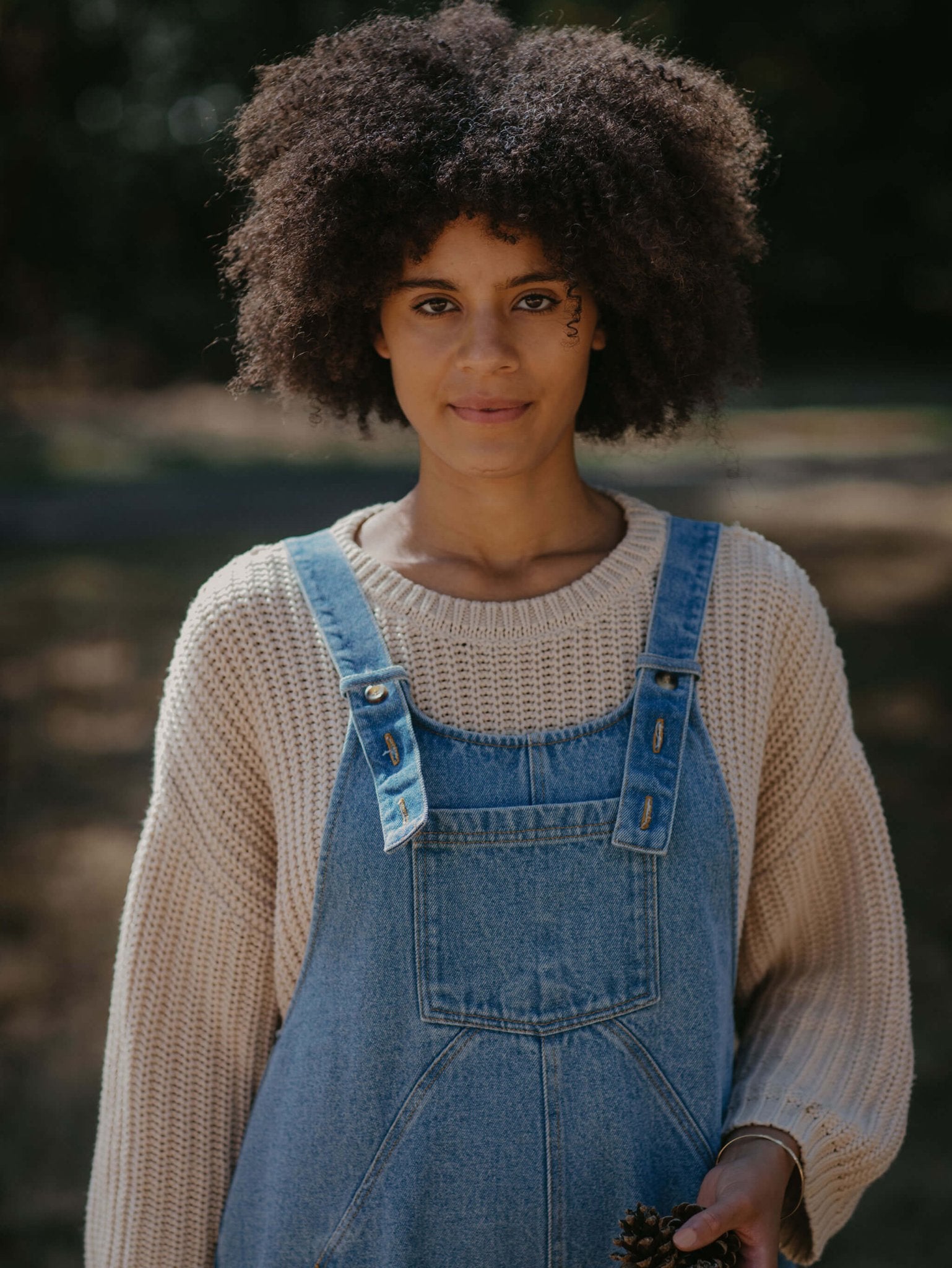 The Oversized Denim Dungaree - Women&