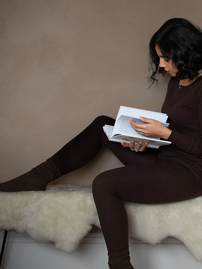 The Ribbed Legging - Women's - Tenth & Pine - Women's Leggings - US 0 - cinnamon