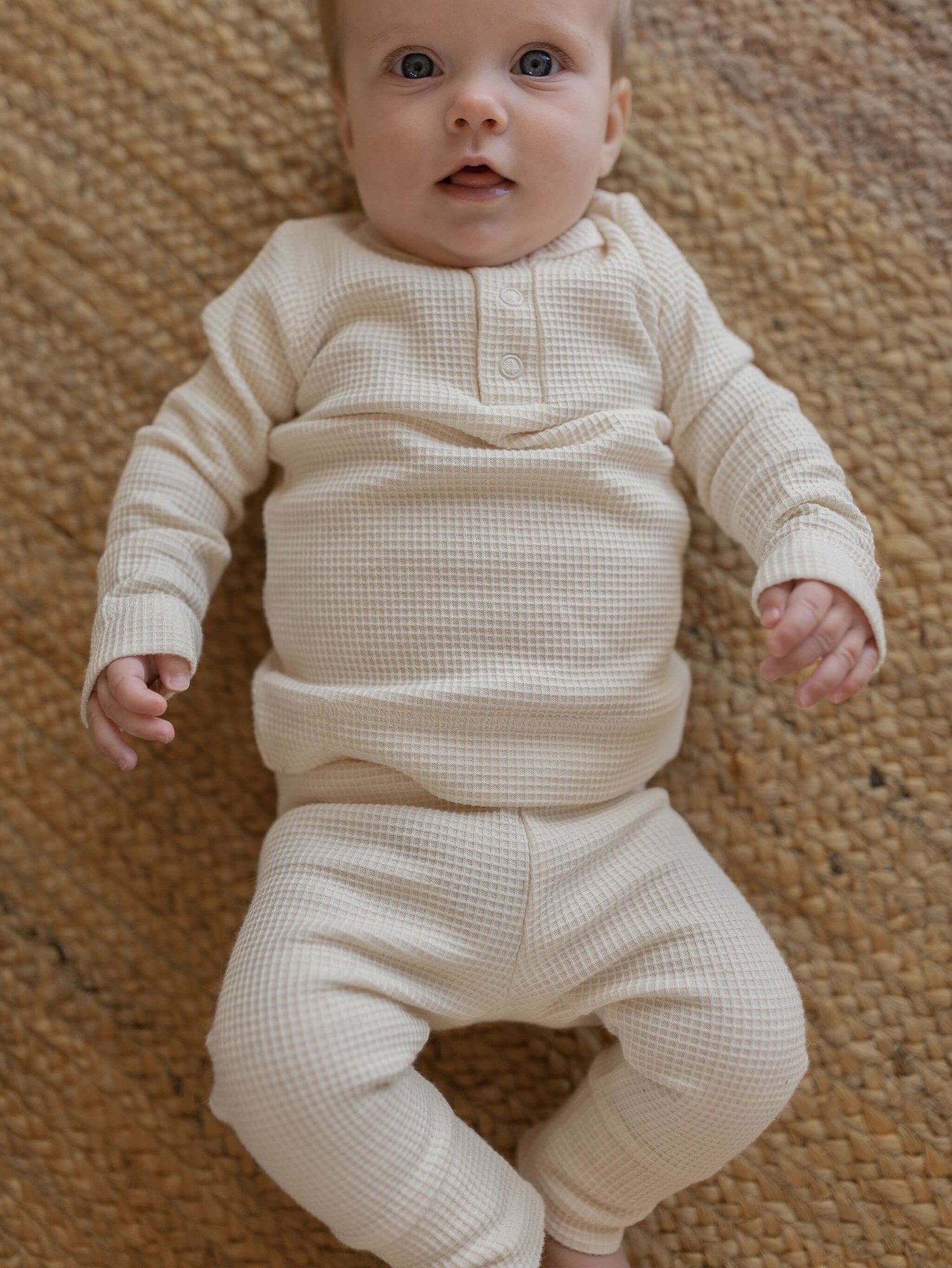 The Waffle Legging - Tenth &amp; Pine - Leggings - 0 - 3 months - camel