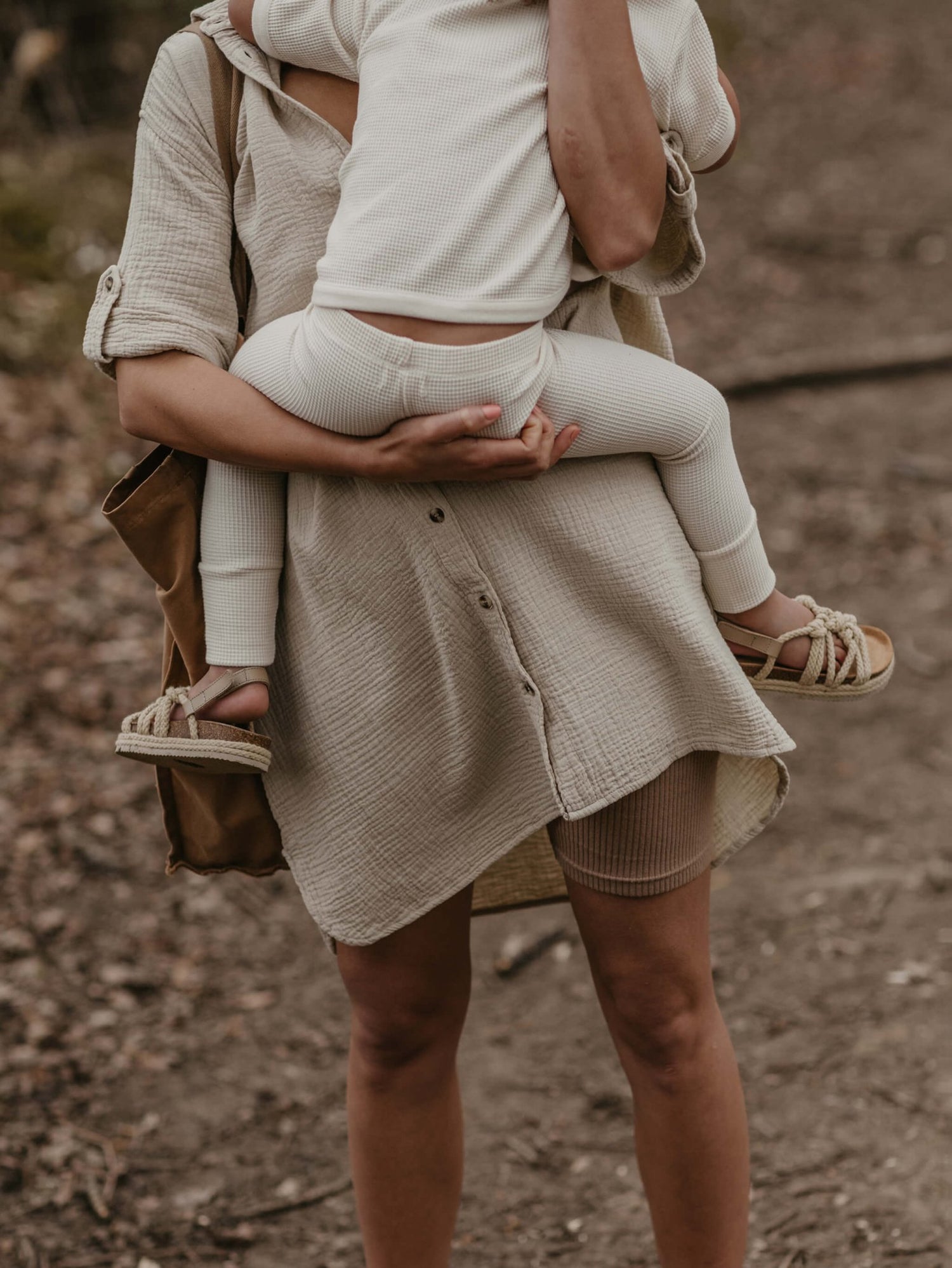 The Waffle Legging - Tenth &amp; Pine - Leggings - 0 - 3 months - camel