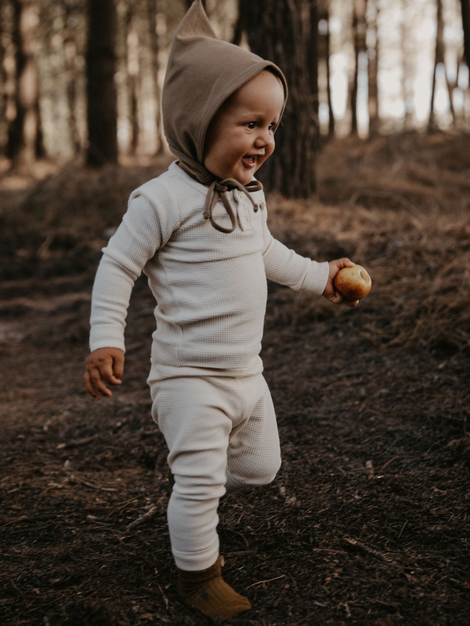 The Waffle Legging - Tenth &amp; Pine - Leggings - 0 - 3 months - camel