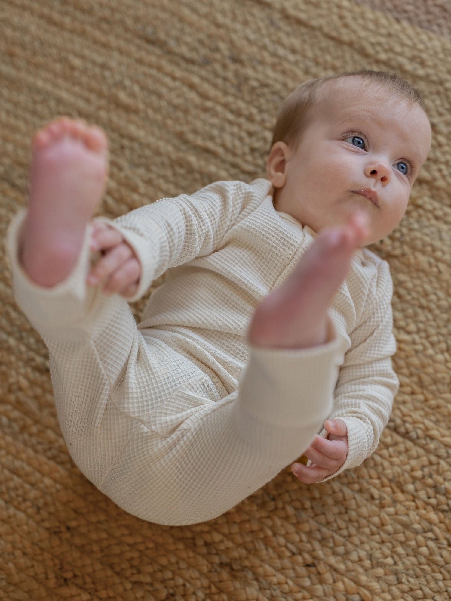 The Waffle Legging - Tenth &amp; Pine - Leggings - 0 - 3 months - camel