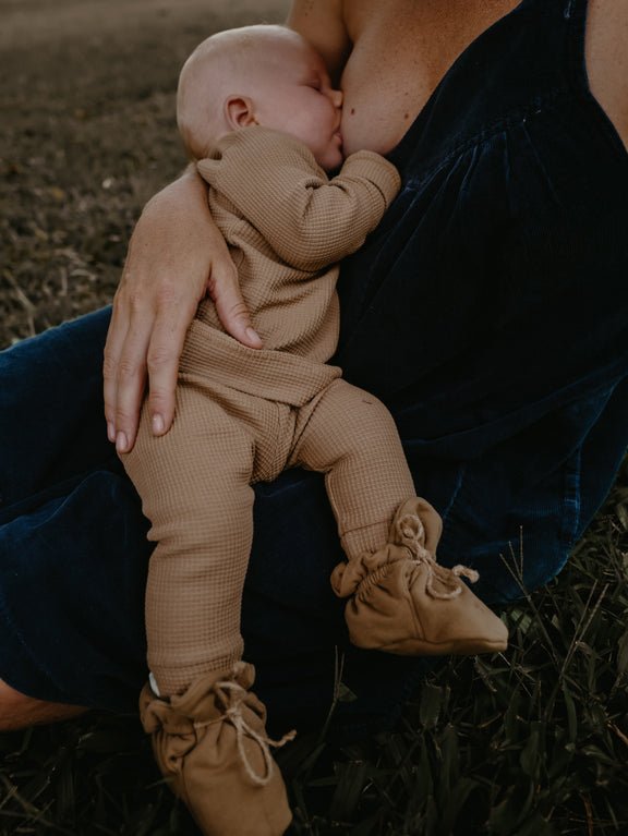 The Waffle Legging - Tenth &amp; Pine - Leggings - 0 - 3 months - camel