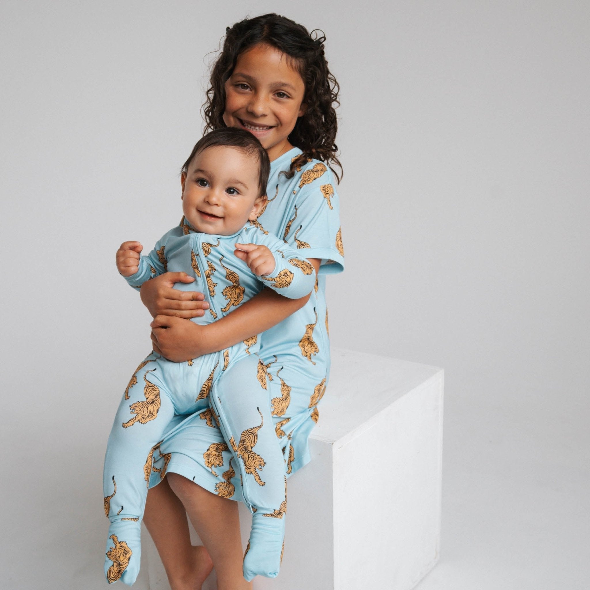 Tigers | Bamboo Zip Romper - Tenth &amp; Pine - Apparel - NB - Brixton.Phoenix