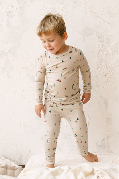 Toddler Modal Pajama Set in Camping