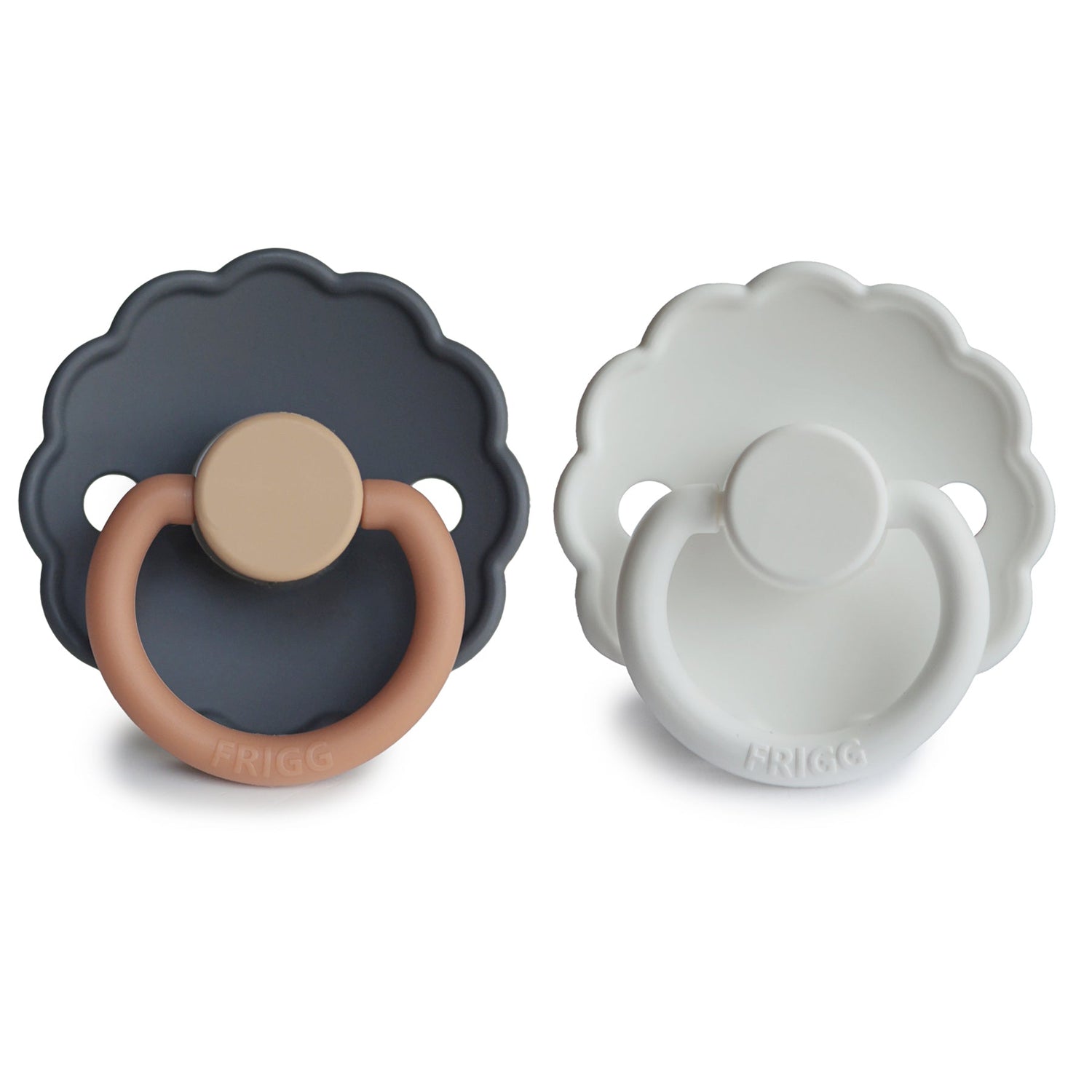 FRIGG Daisy Silicone Pacifier 2 - Pack - Tenth &amp; Pine - FRIGG PACIFIERS - 6 - 18 months - Cream/Lupine