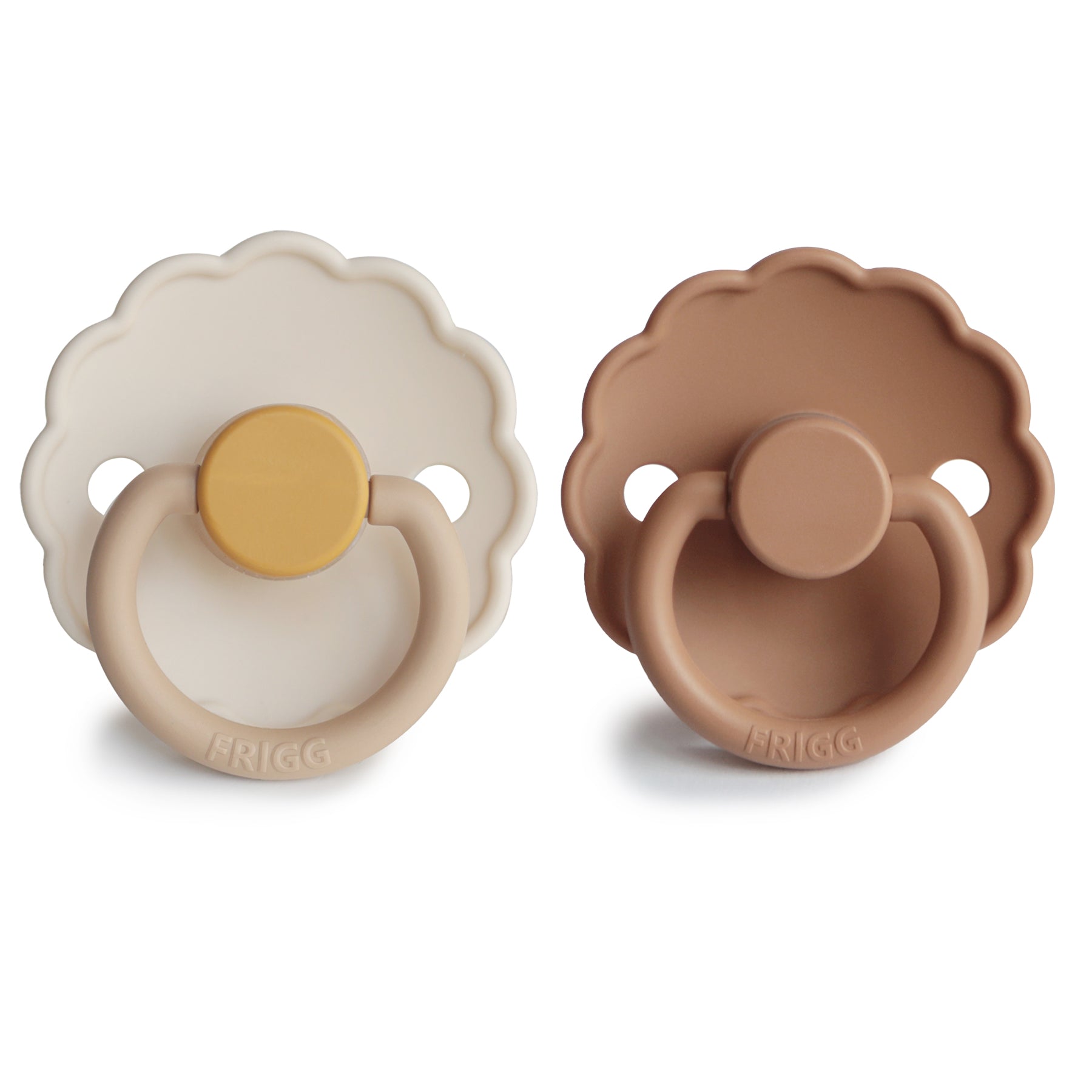 FRIGG Daisy Silicone Pacifier 2 - Pack - Tenth &amp; Pine - FRIGG PACIFIERS - 6 - 18 months - Cream/Lupine