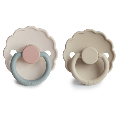 FRIGG Daisy Silicone Pacifier 2 - Pack - Tenth &amp; Pine - FRIGG PACIFIERS - 6 - 18 months - Cream/Lupine