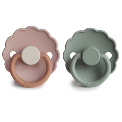 FRIGG Daisy Silicone Pacifier 2 - Pack - Tenth &amp; Pine - FRIGG PACIFIERS - 6 - 18 months - Cream/Lupine