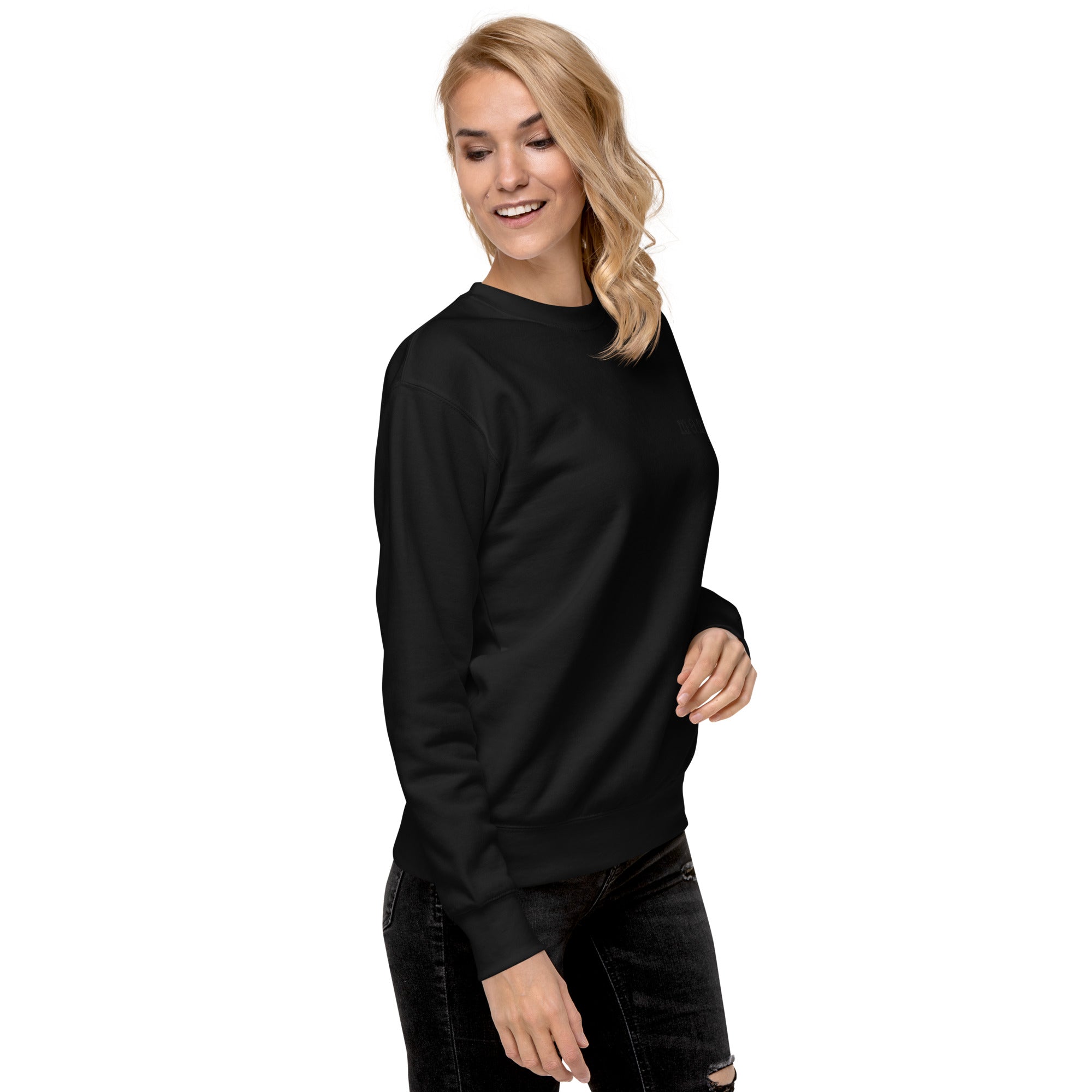 Mama. Embroidered | Premium Adult Sweatshirt - Tenth &amp; Pine - S - Black