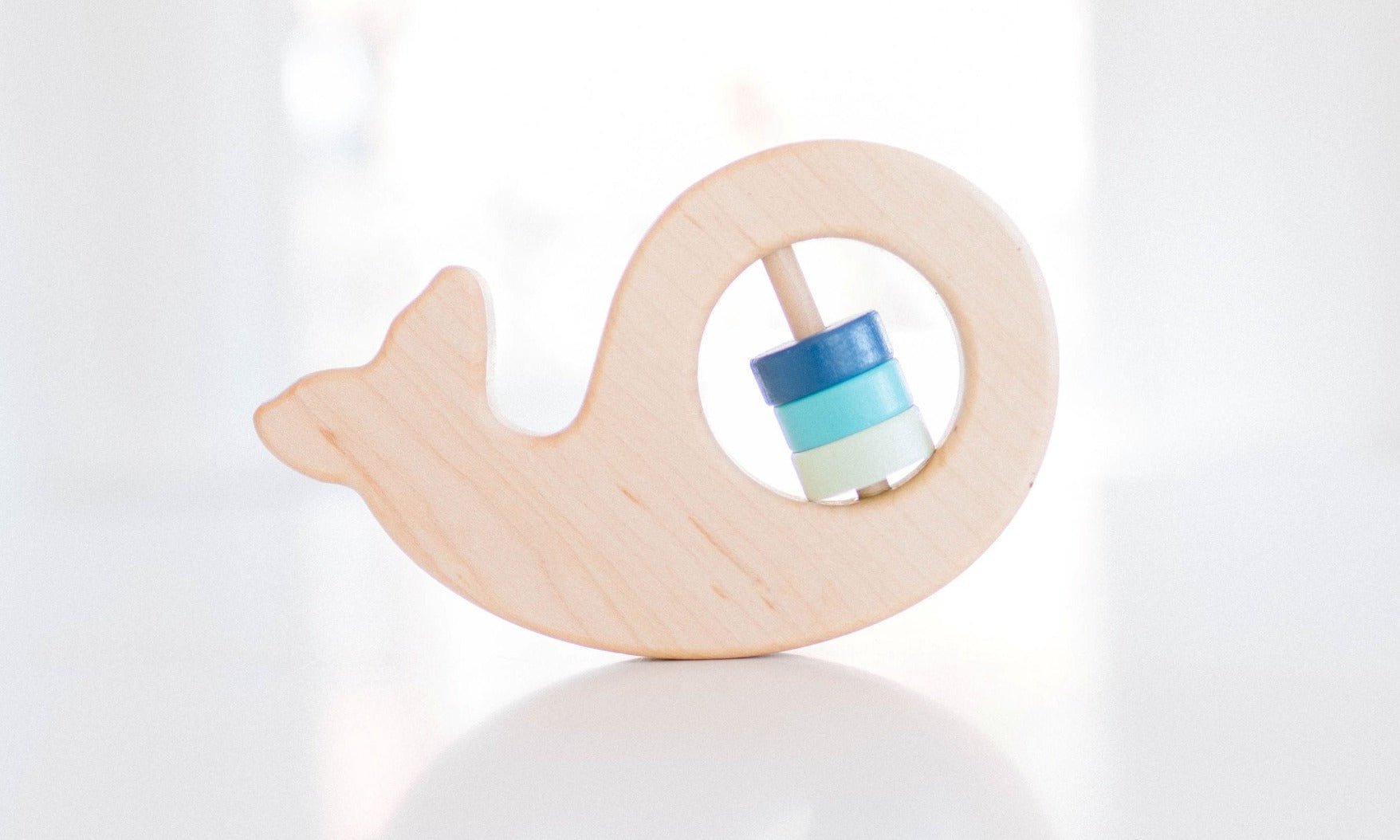 Whale Wooden Baby Rattle - Tenth &amp; Pine - Rattle - 