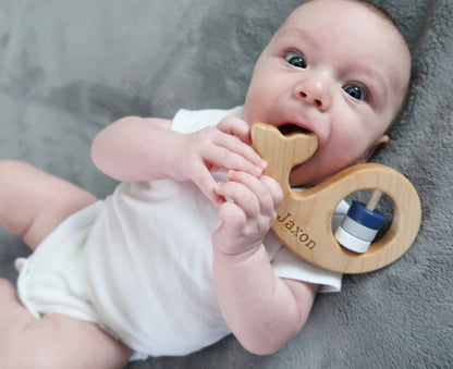 Whale Wooden Baby Rattle - Tenth &amp; Pine - Rattle - 