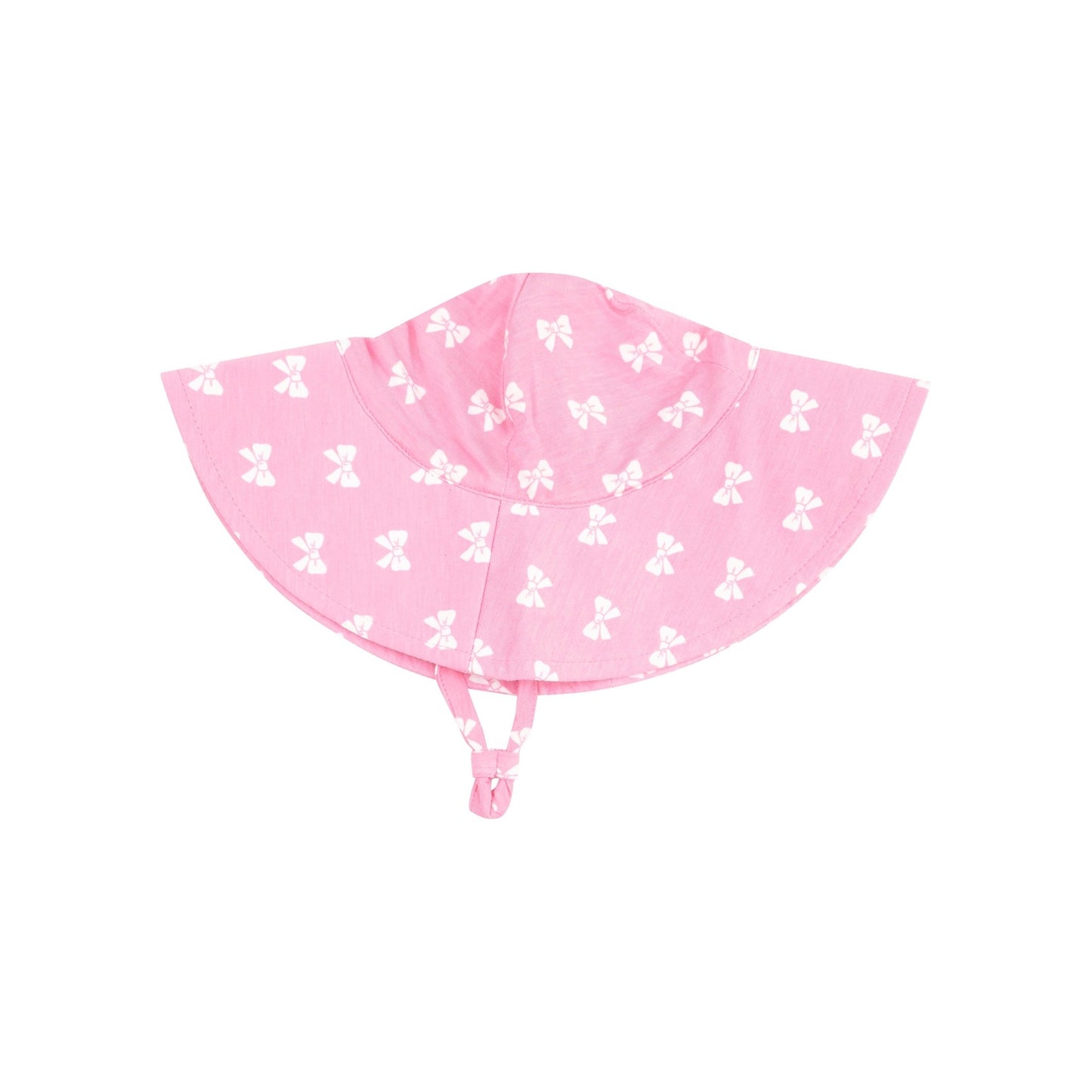 Wide Brim Sunhat - Pink Bows - Tenth & Pine - Sunhat - 0 - 6M - Angel Dear