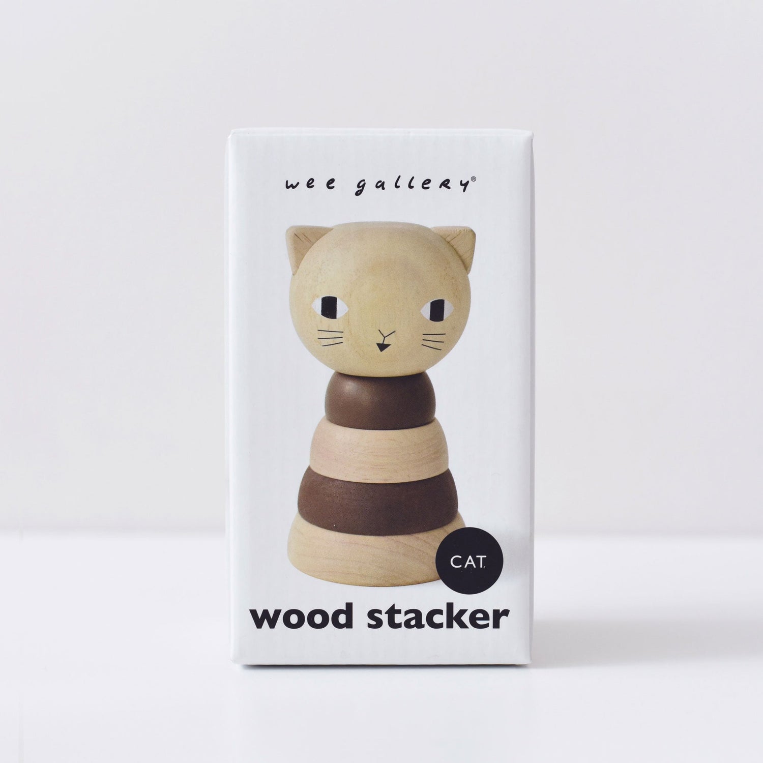 Wood Stacker - Cat - Tenth &amp; Pine - Wooden Toys - 