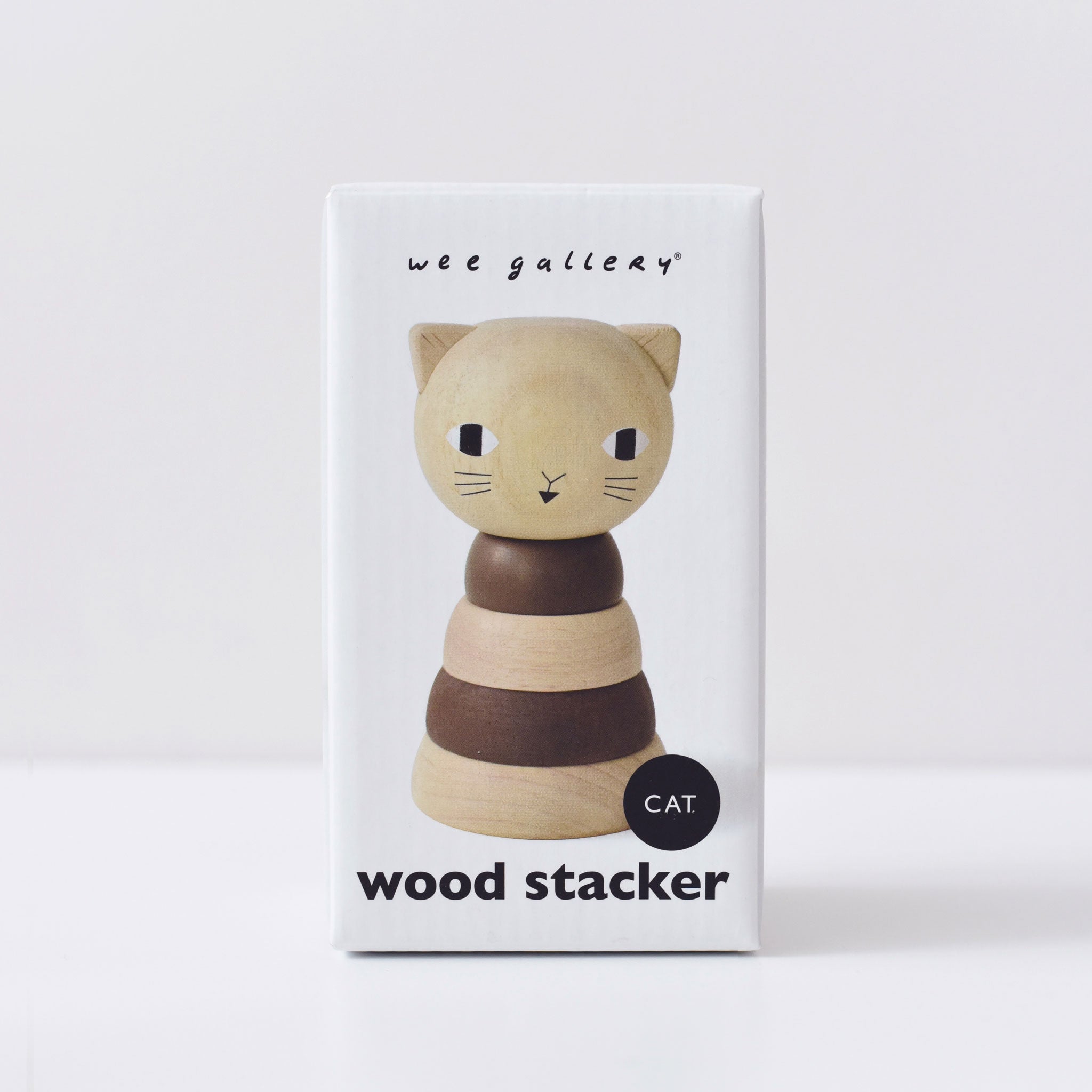 Wood Stacker - Cat - Tenth &amp; Pine - Wooden Toys - 