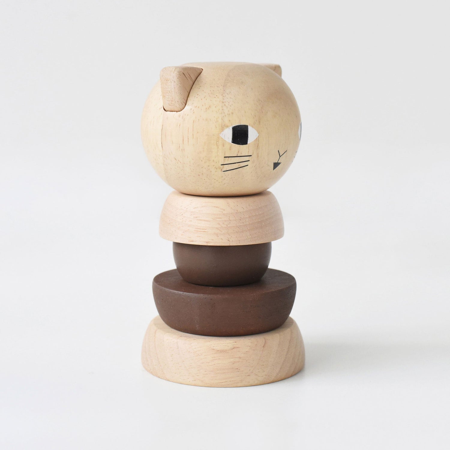 Wood Stacker - Cat - Tenth &amp; Pine - Wooden Toys - 