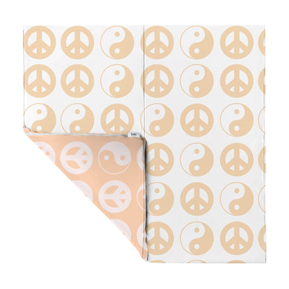 Yin Yang Vegan Leather Mat - Tenth &amp; Pine - Vegan Leather Padded Mat - Standard