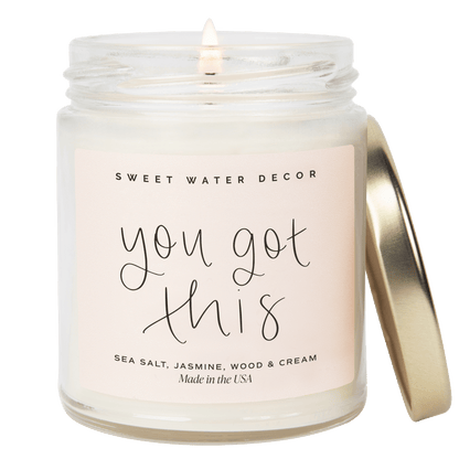 You Got This Soy Candle - Clear Jar - 9 oz - Tenth &amp; Pine - Candles - 